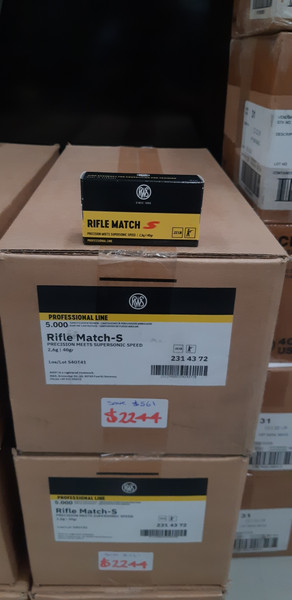 RWS 22LR Rifle Match S 40gr LRN Professional Line Bulk 5000 Rounds