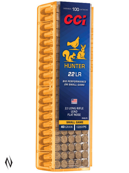 CCI 22LR HUNTER 40GR SGB LFN 100 PK 1235FPS