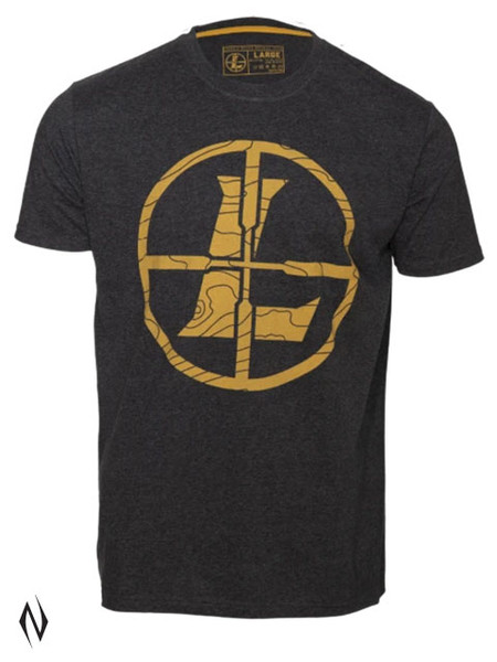 LEUPOLD RETICLE TOPO TEE CHARCOAL XX-LARGE