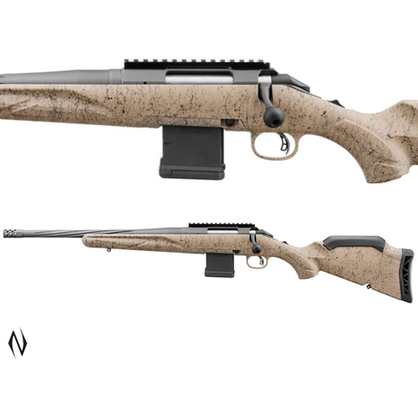 RUGER AMERICAN GEN II RANCH 300 AAC BLACKOUT 16" + MUZZLE BRAKE 10 SHOT LEFT HAND