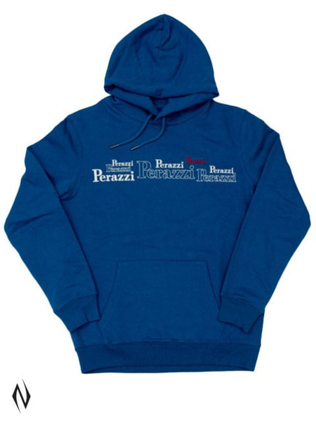 PERAZZI ORGANIC SWEATSHIRT HOODIE ALTERNATING PRINT SAPPHIRE BLUE XX LARGE