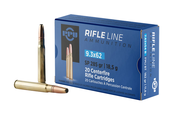 PPU 9.3x62 285gr SP