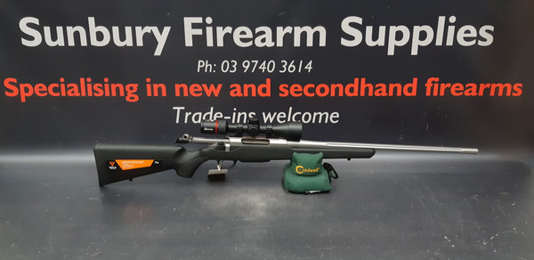 Tikka T3x Super Lite Stainless 223 22.4in AS167 Burris Scope Package A-465