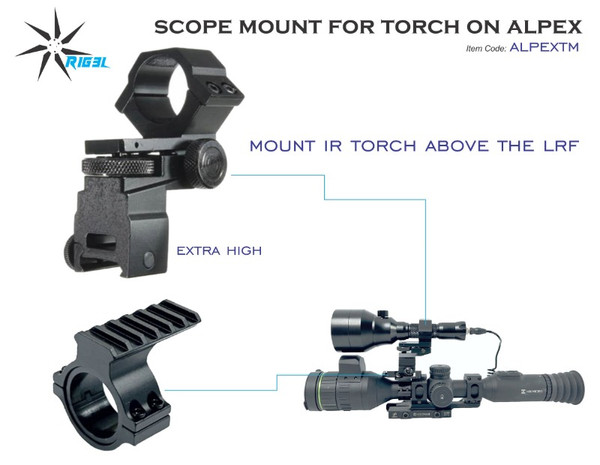 Torch Mount For Alpex Scope Extra HIgh