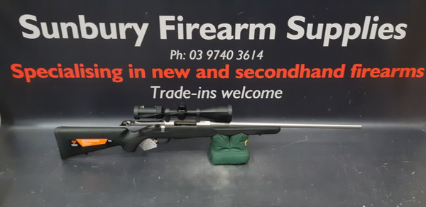Tikka T3x Lite Stainless 223 22.4in AS157 Scope Package A-486