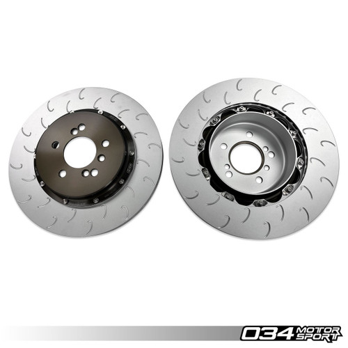 034 Motorsport - 2-piece Floating Rear Brake Rotor Upgrade Kit - BMW M2/M3/M4