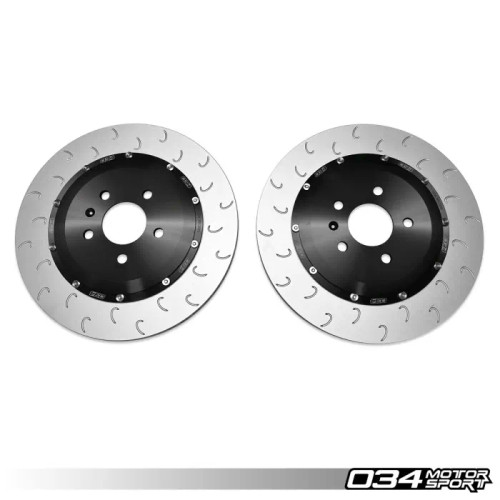 034 Motorsport - 2-Piece Floating Rear Brake Rotor Upgrade Kit for Audi C7 S6/S7