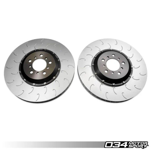 034Motorsport 2-Piece Floating Front Brake Rotor Upgrade Kit for F8X BMW M2 Competition/CS, M3/M4 C/CS, & M4 GTS (2NH/2NK Caliper)