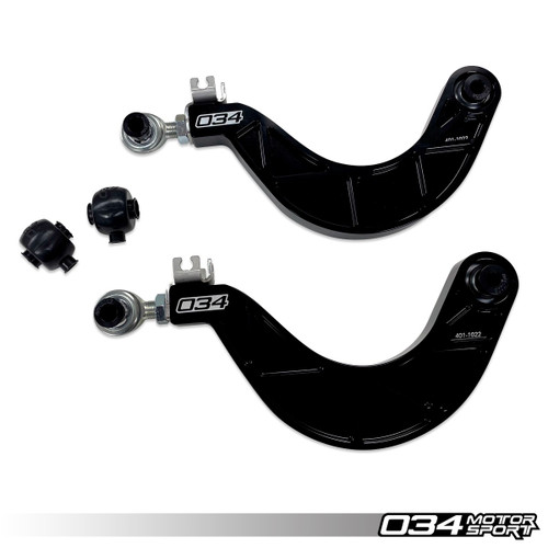 034 Motorsport - Motorsport Control Arm Pair, Rear Upper Adjustable - Audi 8J/8P/8V/8Y & Volkswagen MK5/MK6/MK7/MK8