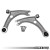 034 Motorsport - (MQB) Dynamic+ RCO Control Arms - Volkswagen Golf GTI/R MK7 & Audi A3/S3/TT/TTS/RS3 8V/8S