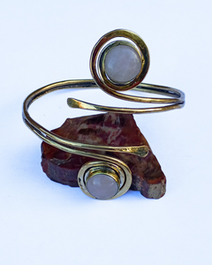 Rose Quartz Bicep Bangle (sale price)