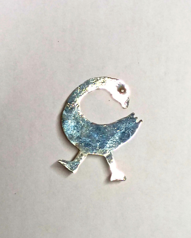 Sankofa Bird (silver) 