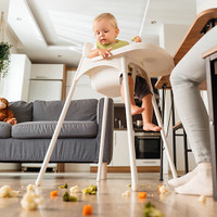infant in high chair