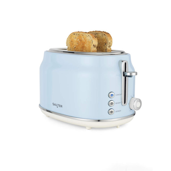 Light blue two-slice toaster with seeds wholemeal bread, product listing image