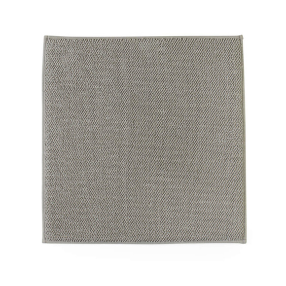 Light grey textured square cloth, shown flat, for UK home or cleaning use