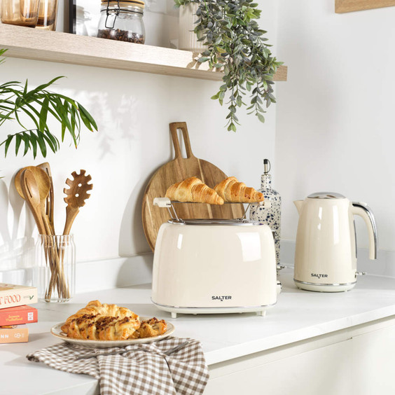 Salter Retro Cream 1.7L Kettle - Plastic EK6639CRM