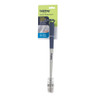 Blue and grey Beldray rubber bottle brush with ergonomic handle in retail packaging