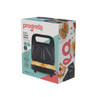 3 in 1 snack maker retail box showing toastie plate and sandwiches