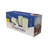 Russell Hobbs cream ribbed 3-piece canister set in retail packaging
