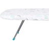 Tabletop ironing board with patterned cover and foldable metal legs