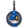 28cm non-stick stone effect frying pan with black handle, retail packaging