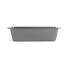 Grey non-stick loaf tin, side view, suitable for baking bread or cakes.
