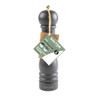 Matte dark grey wooden salt or pepper mill with Salter branding, shown upright.