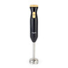 Electric salt or pepper mill, black with wood-effect trim, Progress brand