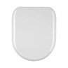 White square toilet seat lid, top view