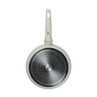 Cream frying pan, base view showing Russell Hobbs logo and stainless steel induction plate