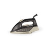 Beldray gold and black steam iron shown from the side on white background