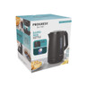Progress rapid boil kettle 1.7 litre, black, shown in retail packaging