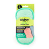 3 pack dual-sided anti-bac non-scratch cleaning pads, mint green, shown in packaging