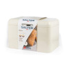 Cream retro bread bin with Salter branding, shown in packaging