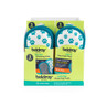 Pack of 3 Beldray anti-bac cleaning pads with blue paw print design, dual-sided.