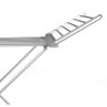 Silver folding clothes airer arm, shown extended for drying laundry.