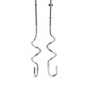 Pair of stainless steel dough hooks for hand mixer