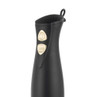 Black and gold hand blender handle showing power and turbo buttons