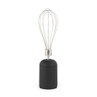 Black and gold electric whisk upright on white background