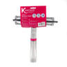 Kleeneze spray window wiper with grey microfiber head and pink accent, in packaging