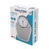 Boxed Salter traditional mechanical bathroom scale with extra-large easy-read dial.