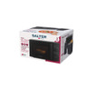 Boxed Salter Kuro 20L manual microwave, black, family size, product packaging