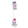 White and pink deep clean scrub mop with refill head, shown in packaging