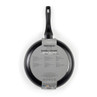 28cm marble ceramic frying pan with black handle, shown with packaging
