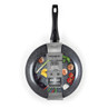 Grey marble effect 28cm non-stick ceramic fry pan with packaging, Progress brand