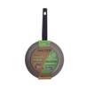 Salter 24 cm ceramic fry pan in brown, shown in packaging, with recycled aluminium body