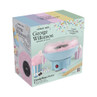 Blue candyfloss maker packaging showing machine and finished candyfloss, 1 unit