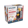 Salter Slushie Maker retail box showing machine, drink, and key features, angled front view