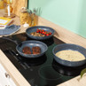 Russell Hobbs Smart Clip 3-Piece Frying Pan & Sauté Set - Blue RH03297