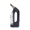 Handheld window vacuum cleaner with clear water tank, shown side view.